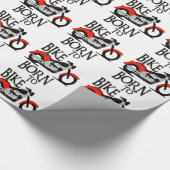 Geboren radzufahren geschenkpapier (Ecke)