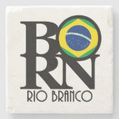 GEBOREN Rio Branco Steinuntersetzer (Vorderseite)
