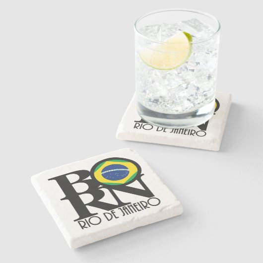 GEBOREN Rio De Steinuntersetzer (Seitenansicht)