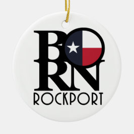 GEBOREN Rockport Texas Keramik Ornament