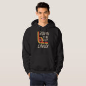 Geboren, root Linux Power für Nerd und Geeks zu se Hoodie (Vorne ganz)
