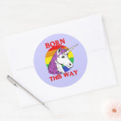 Geboren Runder Aufkleber (Umschlag)