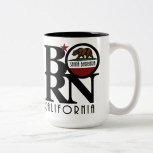 GEBOREN Santa Barbara 15oz Zweifarbige Tasse