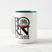GEBOREN Santa Cruz 15oz Zweifarbige Tasse (Vorderseite Links)