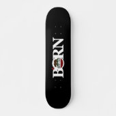 GEBOREN Santa Cruz California Magnet Skateboard (Vorne)