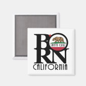 GEBOREN Santa Cruz Kalifornien Magnet (Vorderseite/Rückseite)