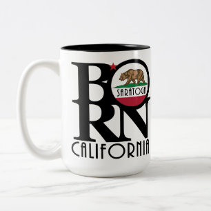GEBOREN Saratoga California 15oz Zweifarbige Tasse
