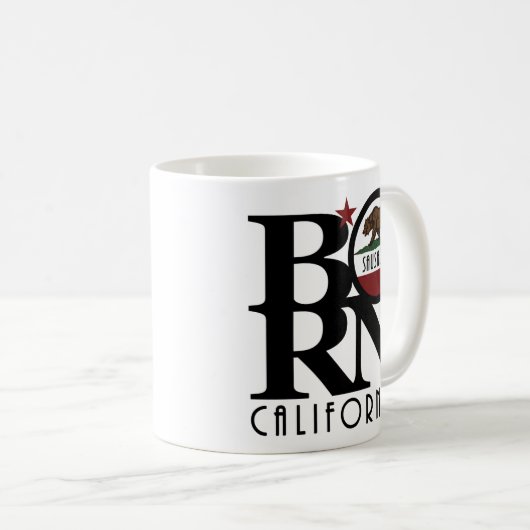 GEBOREN Sausalito CA 11oz Kaffeetasse (VorderseiteRechts)