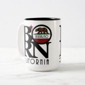 GEBOREN Sausalito CA 15oz Zweifarbige Tasse (Vorderseite Links)