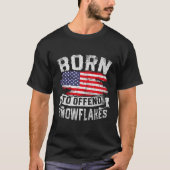 Geboren, Schneeflocken zu verbieten US-Flagge Funn T-Shirt (Vorderseite)