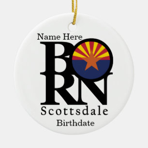 GEBOREN Scottsdale Arizona Custom Keramik Ornament