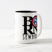 GEBOREN Sewanee Tennessee 15oz Zweifarbige Tasse (VorderseiteRechts)