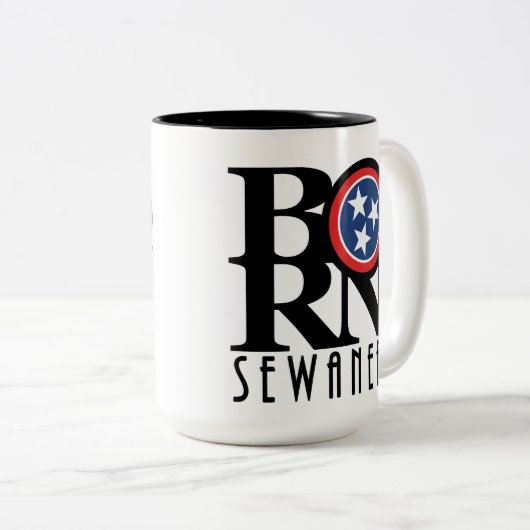 GEBOREN Sewanee Tennessee 15oz Zweifarbige Tasse (VorderseiteRechts)