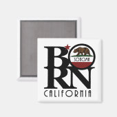 GEBOREN Sonoma California Magnet (Vorderseite/Rückseite)