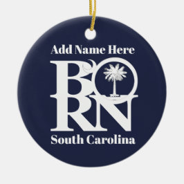 GEBOREN South Carolina Keramik Ornament