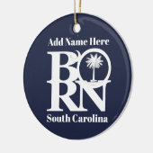 GEBOREN South Carolina Keramik Ornament (Links)