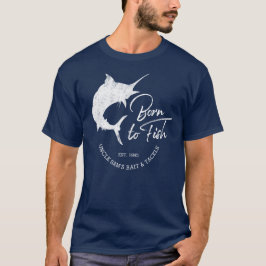 Geboren, Speerfisch-kundenspezifisches T-Shirt