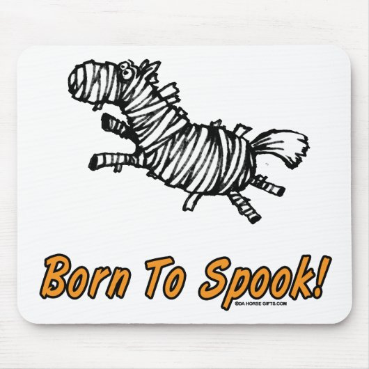 Geboren Spook Halloween-Pferd! Mousepad (Vorne)