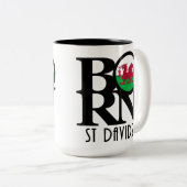 GEBOREN St Davids 15oz Zweifarbige Tasse (VorderseiteRechts)