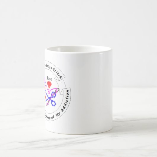 Geboren, Stich-Tasse zu kreuzen Kaffeetasse (Mittel)