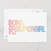 Geboren, Supergirl zu sein Postkarte (Vorne/Hinten)