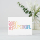 Geboren, Supergirl zu sein Postkarte (Stehend Vorderseite)