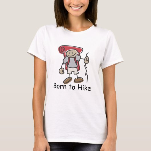 Geboren, T - Shirts zu wandern (Vorderseite)