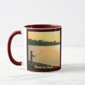Geboren, Tasse zu fischen - Wecker (Links)