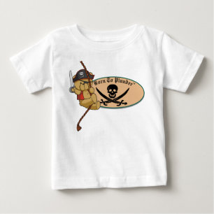 Geboren, - Teddy-Bärn-Piraten auf Seil zu plünde Baby T-shirt