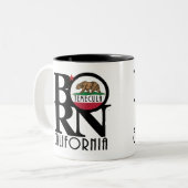 GEBOREN Temecula 11o Zweifarbige Tasse (Vorderseite Links)