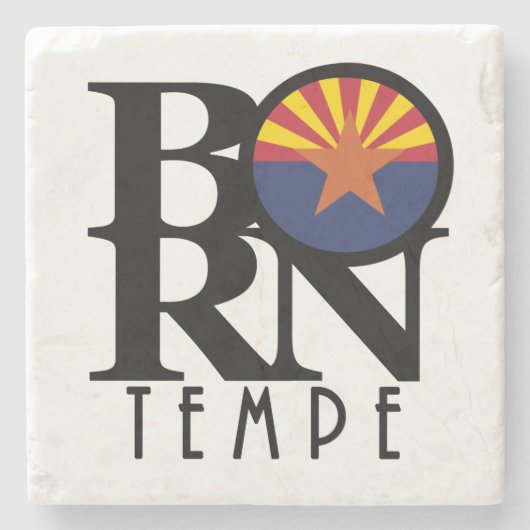 GEBOREN Tempe Arizona Steinuntersetzer (Vorderseite)