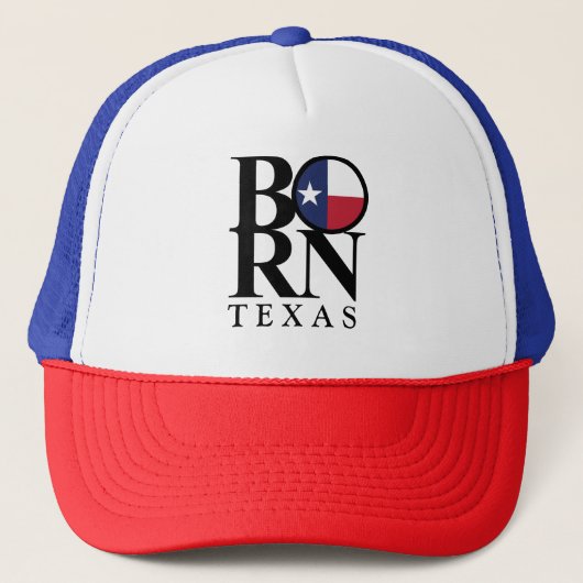 GEBOREN Texas Trucker Hat Truckerkappe (Vorderseite)