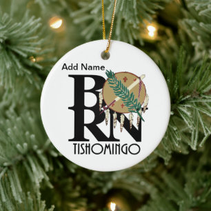 GEBOREN Tishomingo, OK Keramik Ornament