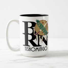 GEBOREN Tishomingo Oklahoma 15oz Zweifarbige Tasse