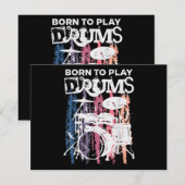 Geboren, Trommeln zu spielen, Rock Music Band Drum (Vorne/Hinten)