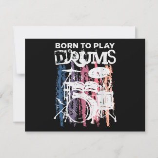 Geboren, Trommeln zu spielen, Rock Music Band Drum
