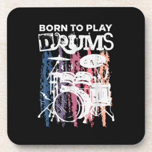 Geboren, Trommeln zu spielen, Rock Music Band Drum Getränkeuntersetzer