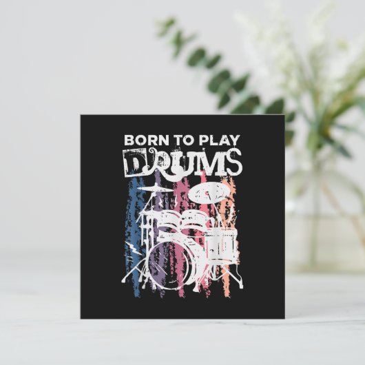Geboren, Trommeln zu spielen, Rock Music Band Drum Save The Date (Stehend Vorderseite)