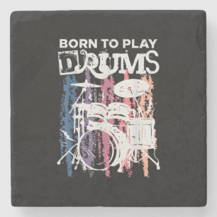 Geboren, Trommeln zu spielen, Rock Music Band Drum Steinuntersetzer