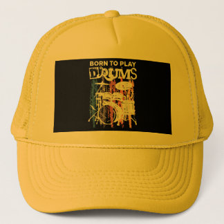Geboren, Trommeln zu spielen, Rock Music Band Drum Truckerkappe