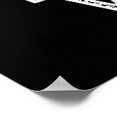 Geboren Tuba Wild Funny Music Pub Dark BG Poster (Ecke)