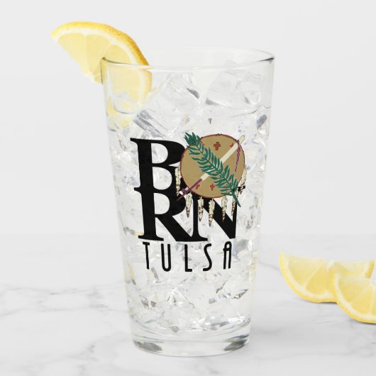 GEBOREN Tulsa Oklahoma Glas (Vorderseite Ice)