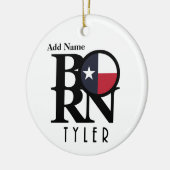 GEBOREN Tyler Texas Keramik Ornament (Links)