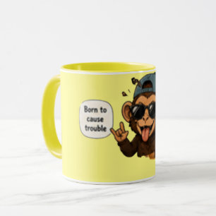 Geboren um Ärger zu machen Lustiger sarkastische Tasse