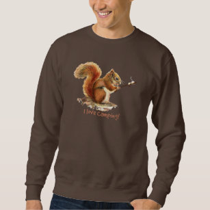 GEBOREN, um CAMPING Spaß Eichhörnchen Süße Tier Zi Sweatshirt