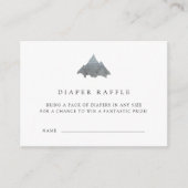 Geboren, um die Babydusche-Windeln-Raffelkarten zu Begleitkarte (Vorderseite)