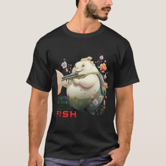 Geboren um ein Badfish zu sein, Lustige Fischillus T-Shirt