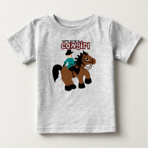 Geboren, um ein Cowgirl zu sein Baby T-shirt
