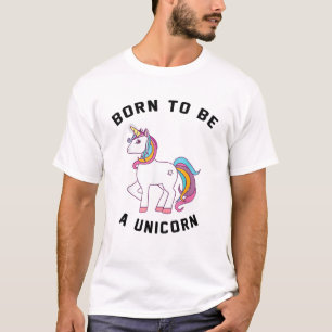 Geboren um ein Einhorn T-Shirt zu sein_ Vintage Sü