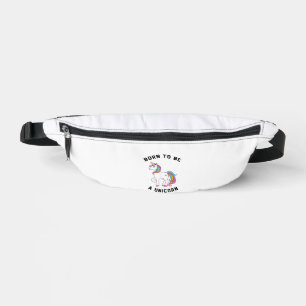 Geboren um ein Einhorn-T-Shirt zu sein_ Vintage Sü Bauchtasche